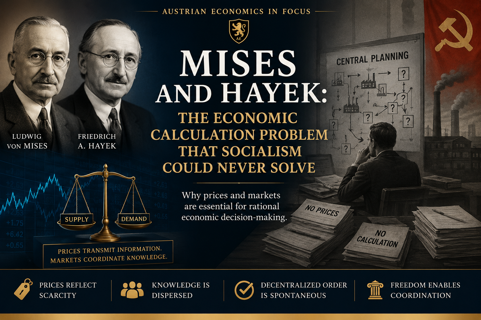 Mises and Hayek: The Economic Calculation Problem That Socialism Could Never Solve
